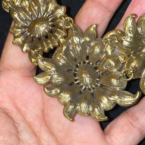 Heidi Daus Glorious Garden  Floral Blue, Purple, Pink, and Gold Necklace - Picture 3 of 8